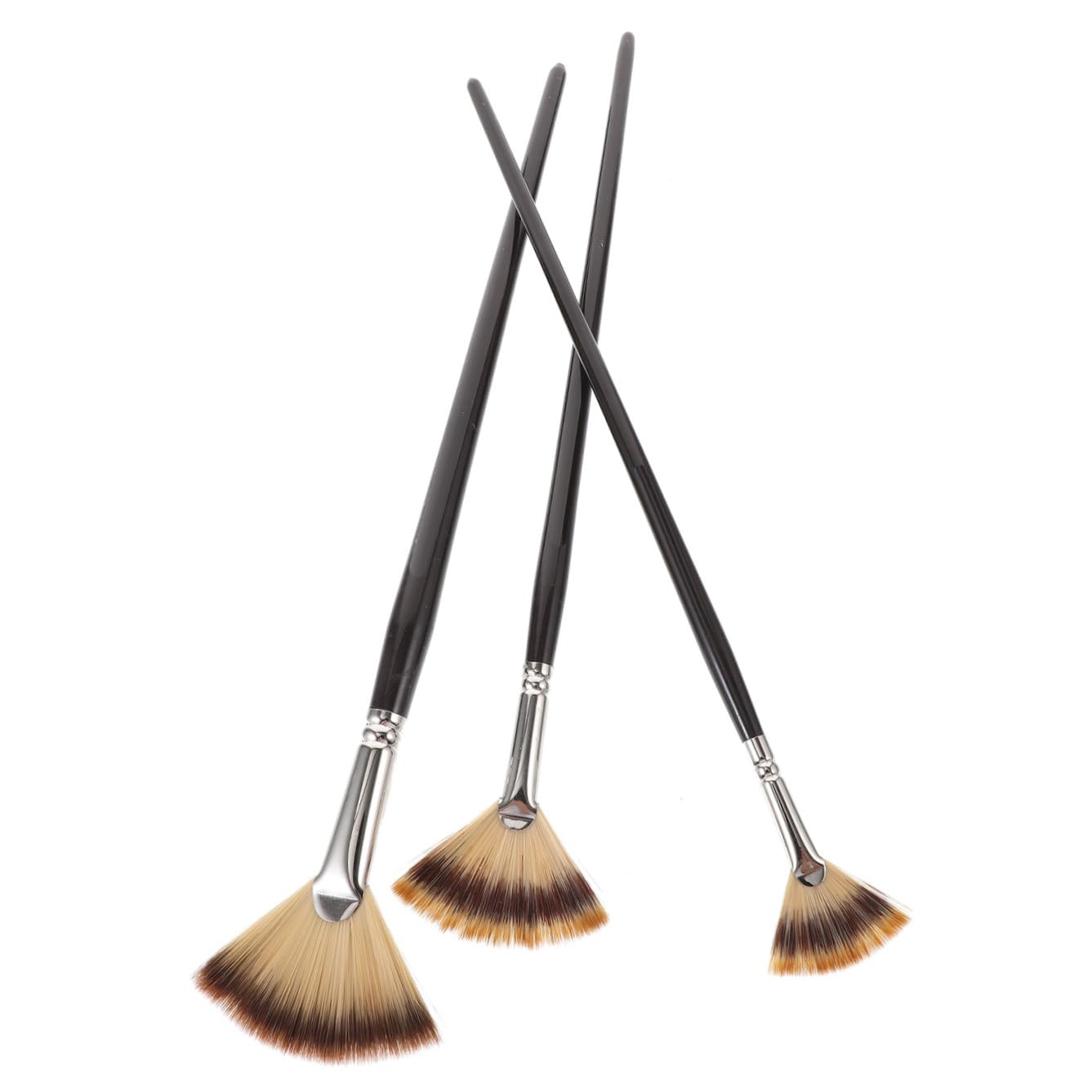 SEWACC 9stücke Teiliges Pinselset Für Künstler Flachpinsel Und Fächerpinsel Holz Für Öl Und Acrylmalerei Für Einsteiger Und Profis Langlebig Und Vielseitig Einsetzbar