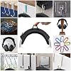 Funda de almohadilla para diadema INZONE H9 compatible con auriculares gamer Sony INZONE H3, H5, H7, H9, cojín suave de 6mm para aliviar presión, cremallera estable, con lazo para colgar 8