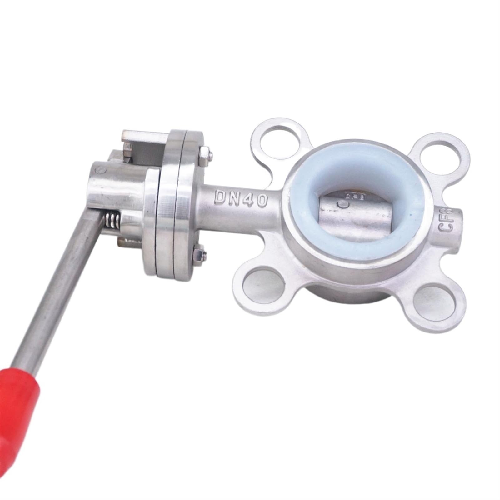 DN40 1,5" SS304 Tipo oblea Sanitaria de Acero Inoxidable válvula Mariposa Cerveza Producto lácteo