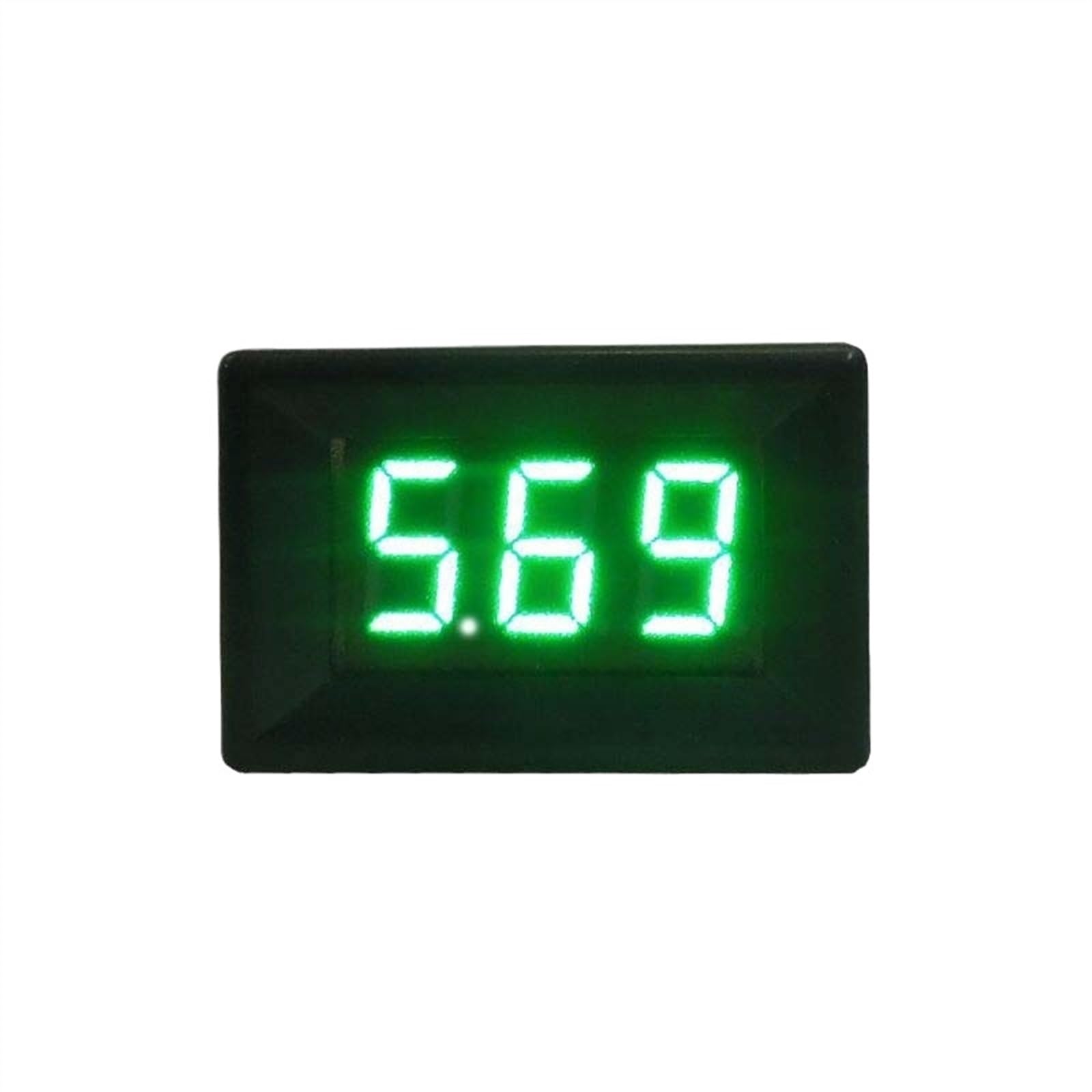 10 Uds voltímetro Digital DC 0-100V voltímetro Digital medidor de Panel de voltaje for electromóvil motocicleta coche 0,36 ''rojo verde(Green)