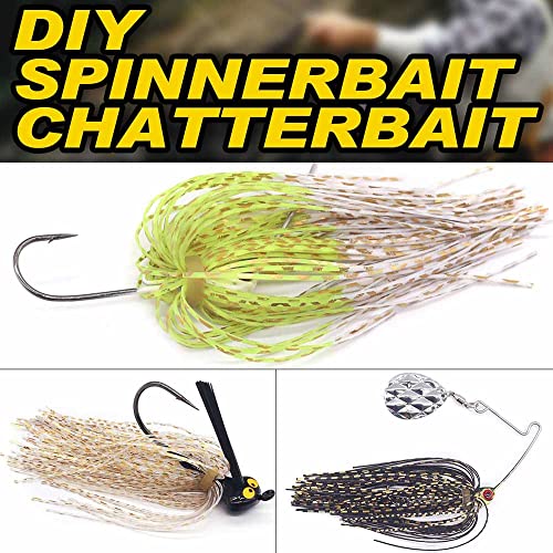 image for XFISHMAN Fly-Tying-Materials-Rubber-Legs-Silicone-Rubber-Skirt 12-24 C