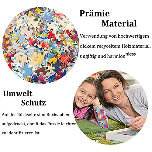 ANDSTON Puzzle 1000 Teile, Erwachsenenpuzzle,Puzzle für Erwachsene 1000 Stück | Bunter Heißluftballon | 1000 Teile… – Bild 5