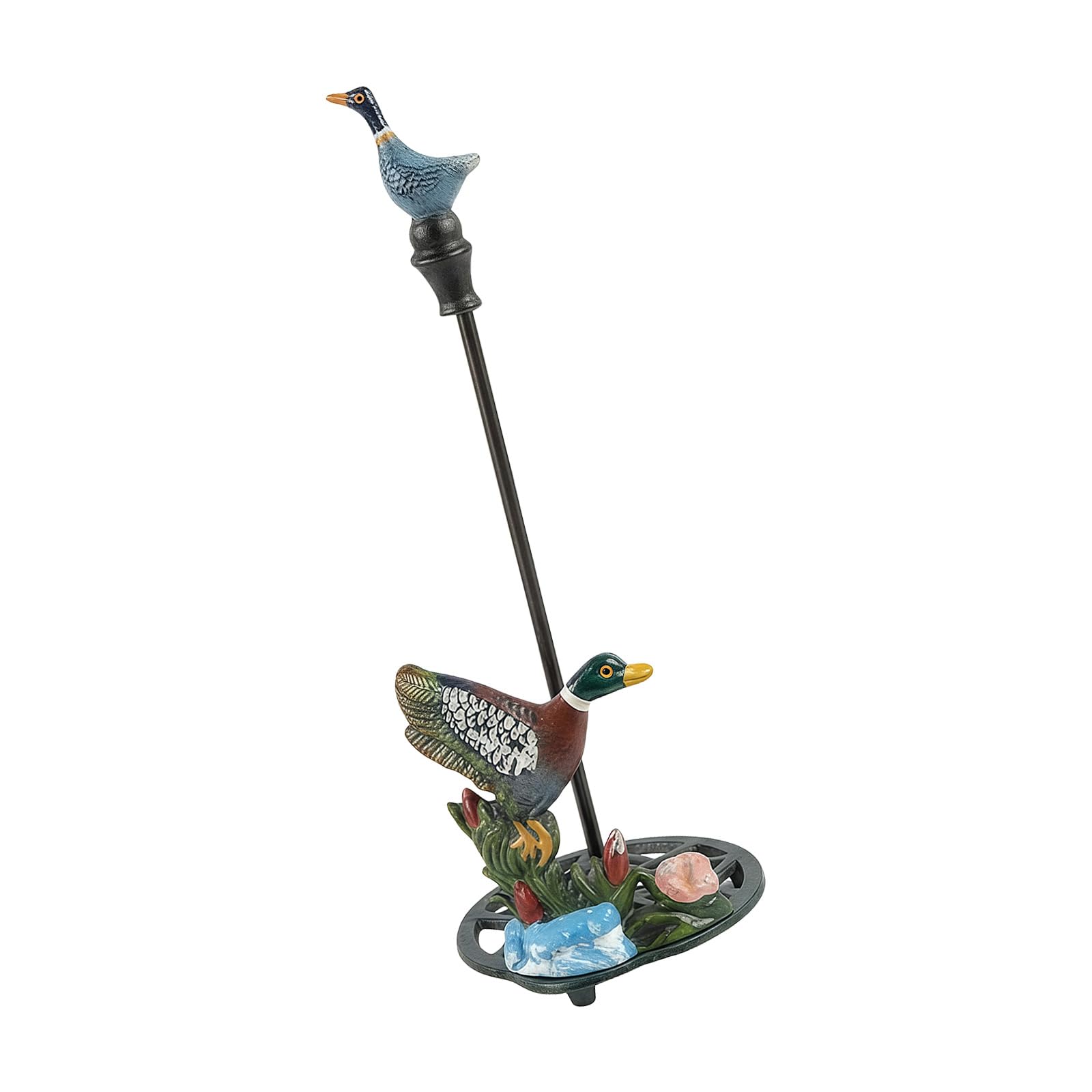 Avejjbaey Unique Handcrafted Ducks Tissue Dispenser Sturdy Metal Rack Multifunctional Organizers for Offices Use Cast Iron Holder