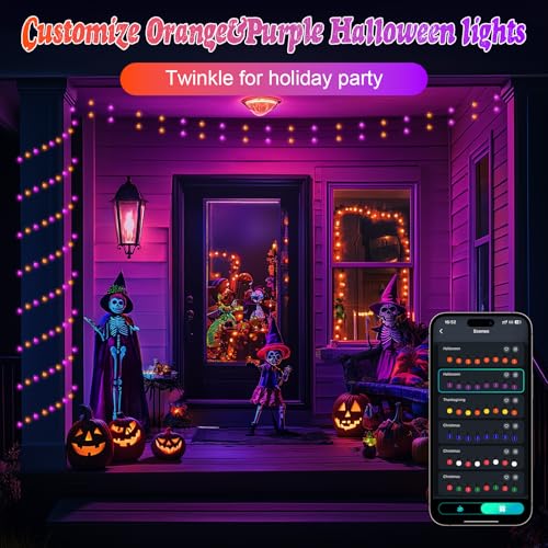 Super Rgb JG-008-2 Outdoor String Lights, 33Ft Patio Lights With Dimmable 50 Globe Rgb Led Bulbs thumb #1