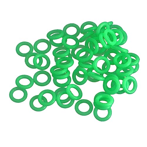 Anillo fluorescente para piquetas de camping UKCOCO verde (100 piezas para estacas) 2