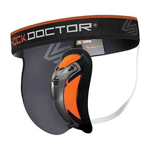 Shock Doctor Ultra Supporter avec Coquille Carbon Flex Slip Homme, Blanc, M