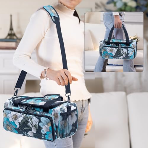 Image of AMOIGEE Carrying Case for Cricutt Joy Xtra, Joy Extra Bag, Full Open Case with Pockets for Cricutt Joy Xtra Accessories and Tools, Dust Cover, Mat