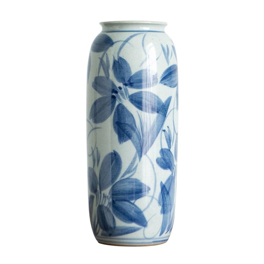 flower vase Retro Ceramic Vase Flower Arranger Blue And White Porcelain Chinese Decoration Water Cultivated