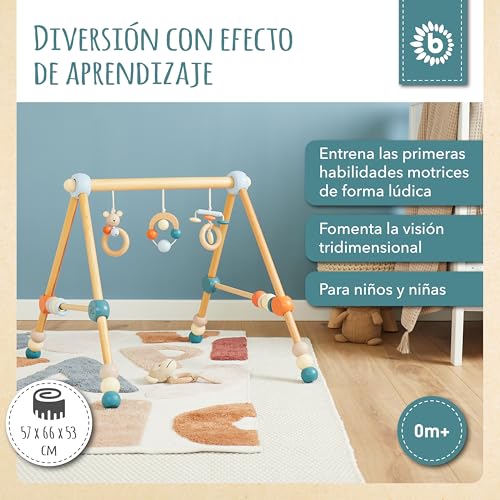Bieco Arco atividades bebé ajustável em altura | ginásio atividades bebé | ginásio bebé bebé de madeira | ginásio bebé Montessori Mobile bebé ginásio para bebé ginásio bebé ginásio bebé ginásio bebé