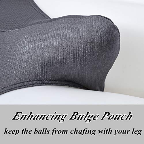 Zonbailon Mens Sexy Underwear Briefs Bulge Enhancing Pouch Silk Bikini Briefs For Male Pack Size M 32-34 #TOP2