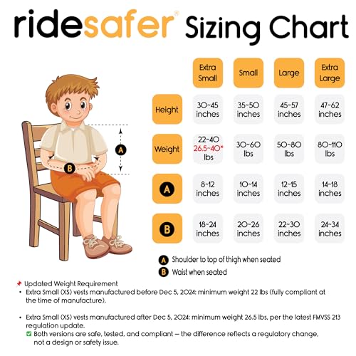 ridesafer - small black lightweight compact portable car seat - perfect for travel and everyday child safety