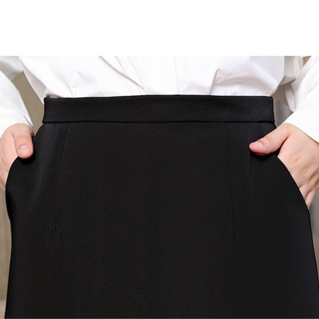 Amazon.co.jp: 事務服 スカート 黒 Aラインスカート レディース タイト 
