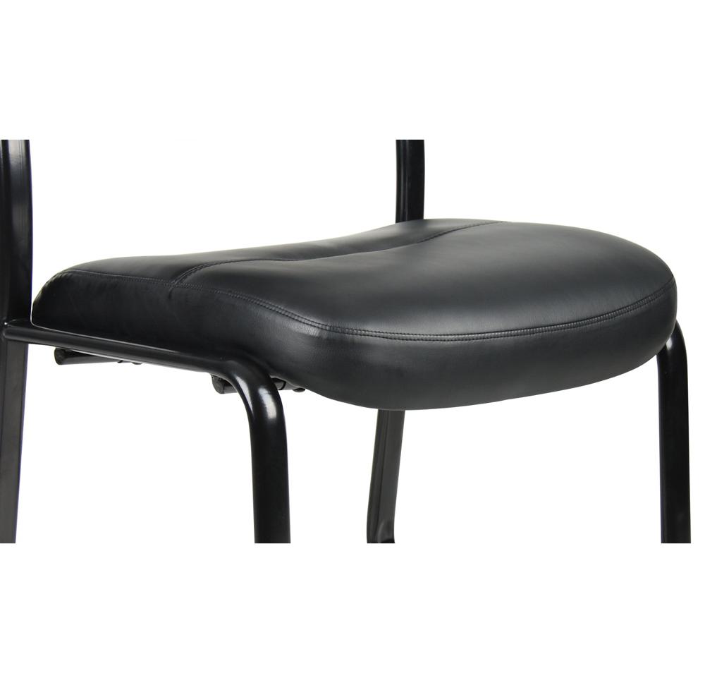 Amazon.com: Boss Office Products B9539 Leather Sled Base Side