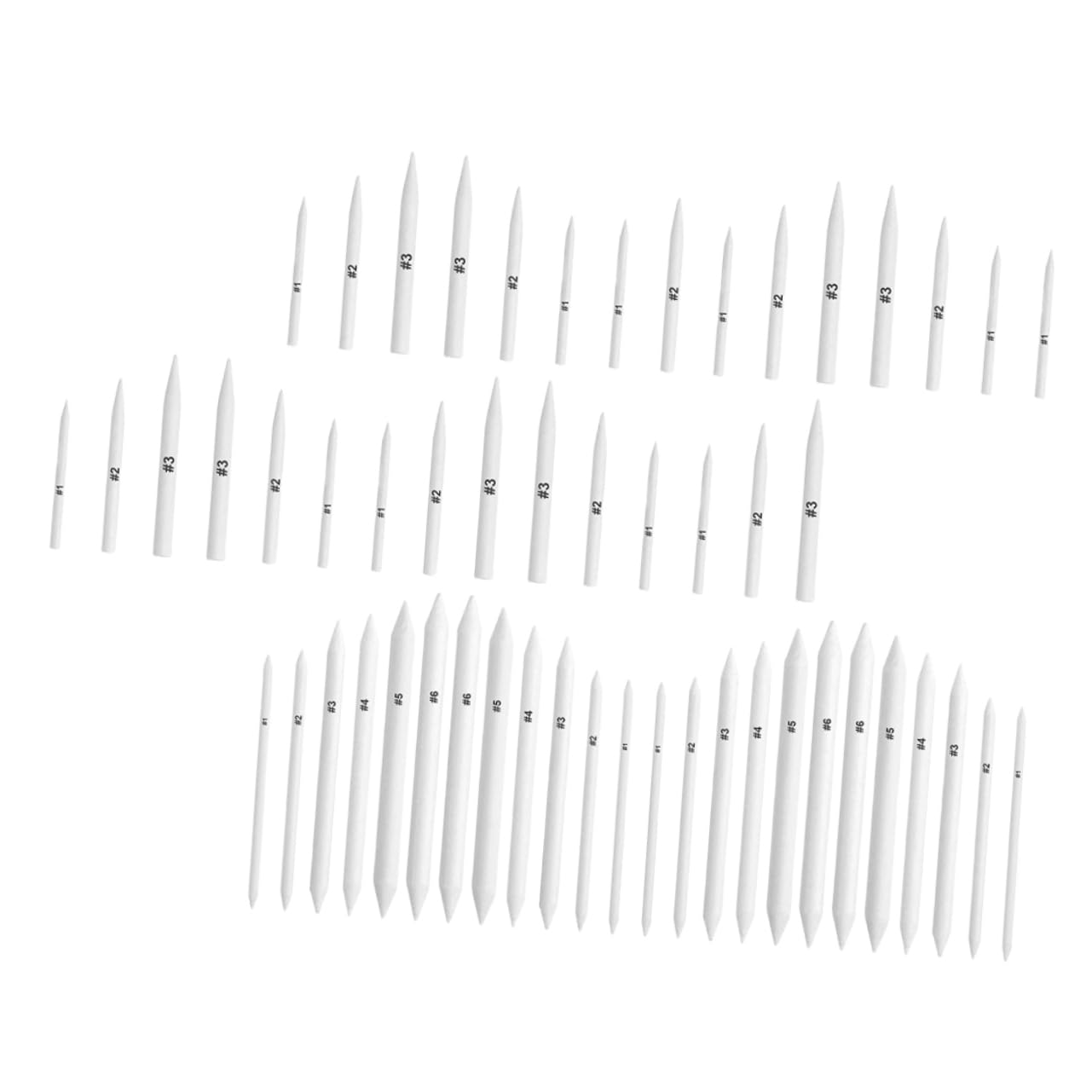 KONTONTY Diy Art 54pcs Painting Tools Set Sketch Wipe Scrapers Ink Blending Sandpaper Sharpener Smudge Sticks Drawing Accessories