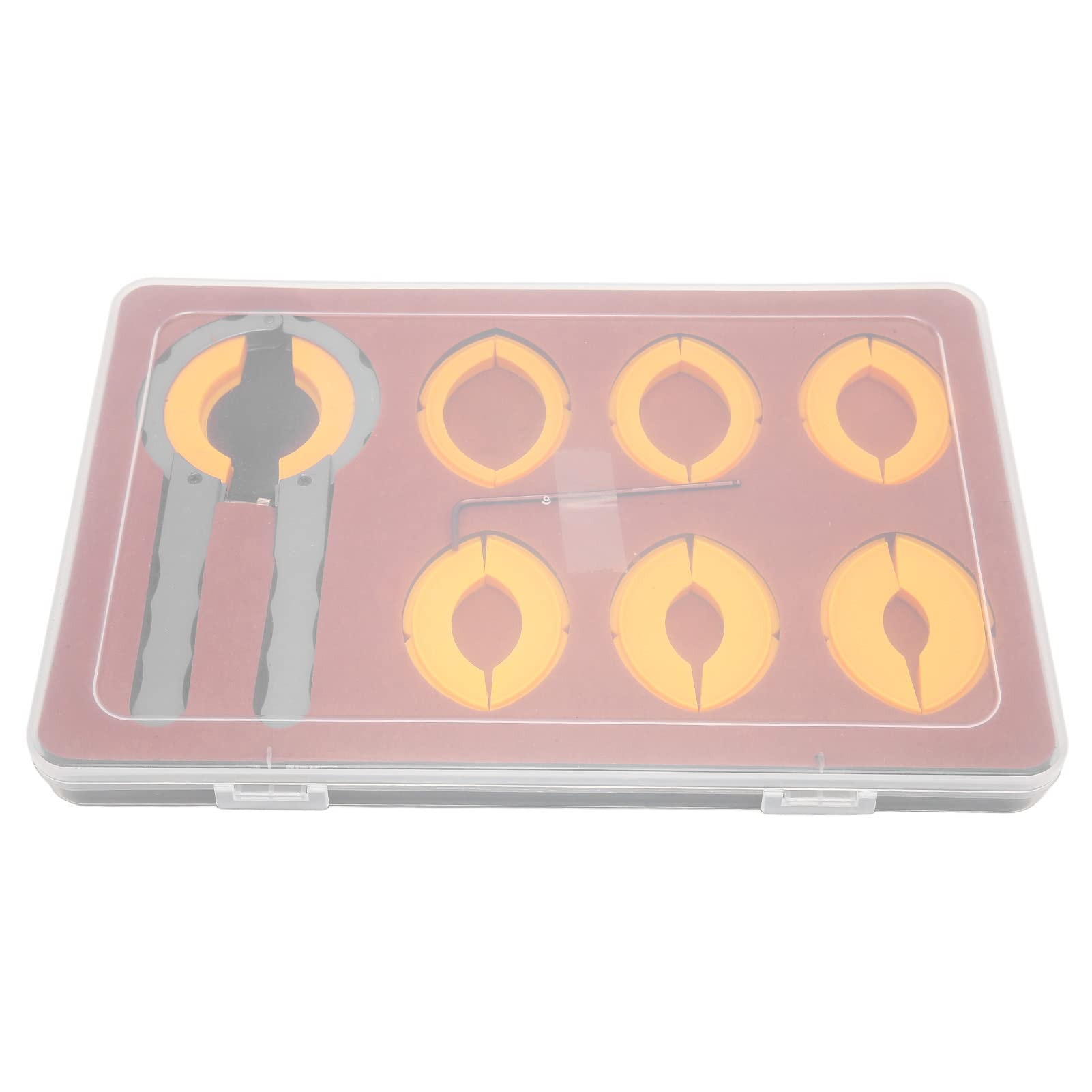 PolyGen Herramienta Abridor de Bisel de Reloj con Caja de Almacenamiento, 7 Pares de Dados