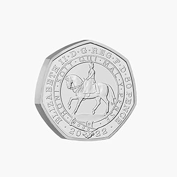 2022 Platinum Jubilee Her Majesty Queen Elizabeth II 50p Coin