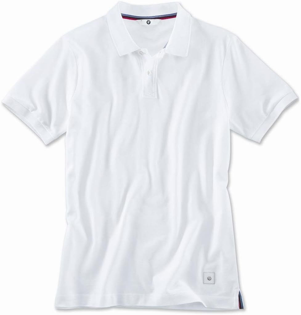 BMW Polo Shirt Men White Medium