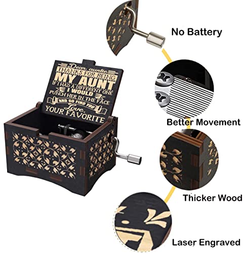 AuntAuntie-Gifts-from-NieceNephew-Personalize-Engraved-Music-Box-for-ChristmasBirthdayMothers-Day AuntAuntie Gifts from NieceNephew Personalize Engraved Music Box for ChristmasBirthdayMothers Day