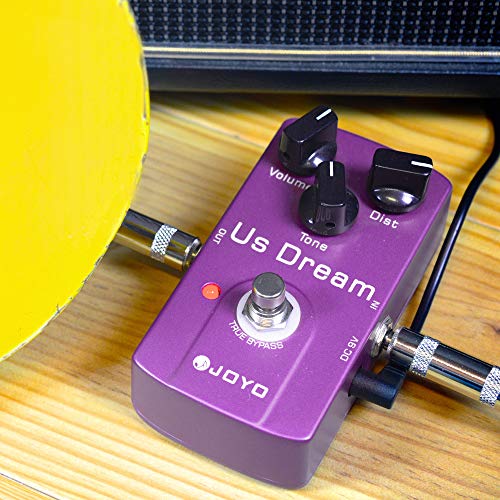 Image of JOYO Distortion Pedal High-Gain Dist Simulates Driven Tube Amplifier for Electric Guitar Effect - True Bypass (US Dream JF-34)