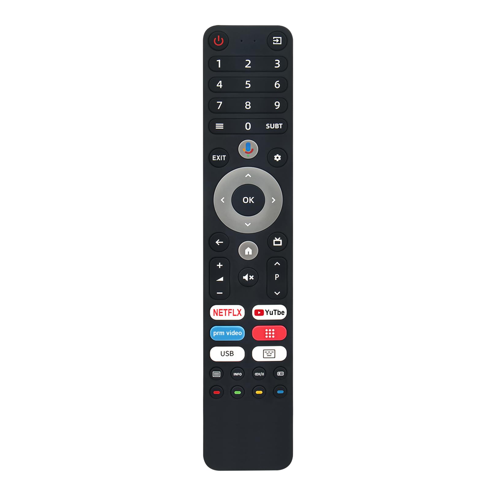 ALLIMITY Telecomando Vocale Per TV OK. | Compatibile Con OTV-70GQU-5023C, OTV-32GH-7023C E Altri Modelli | Plug-and-Play