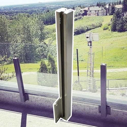 Poteaux de balustrade en verre à montage latéral pour sécuriser balcons sans percer le sol