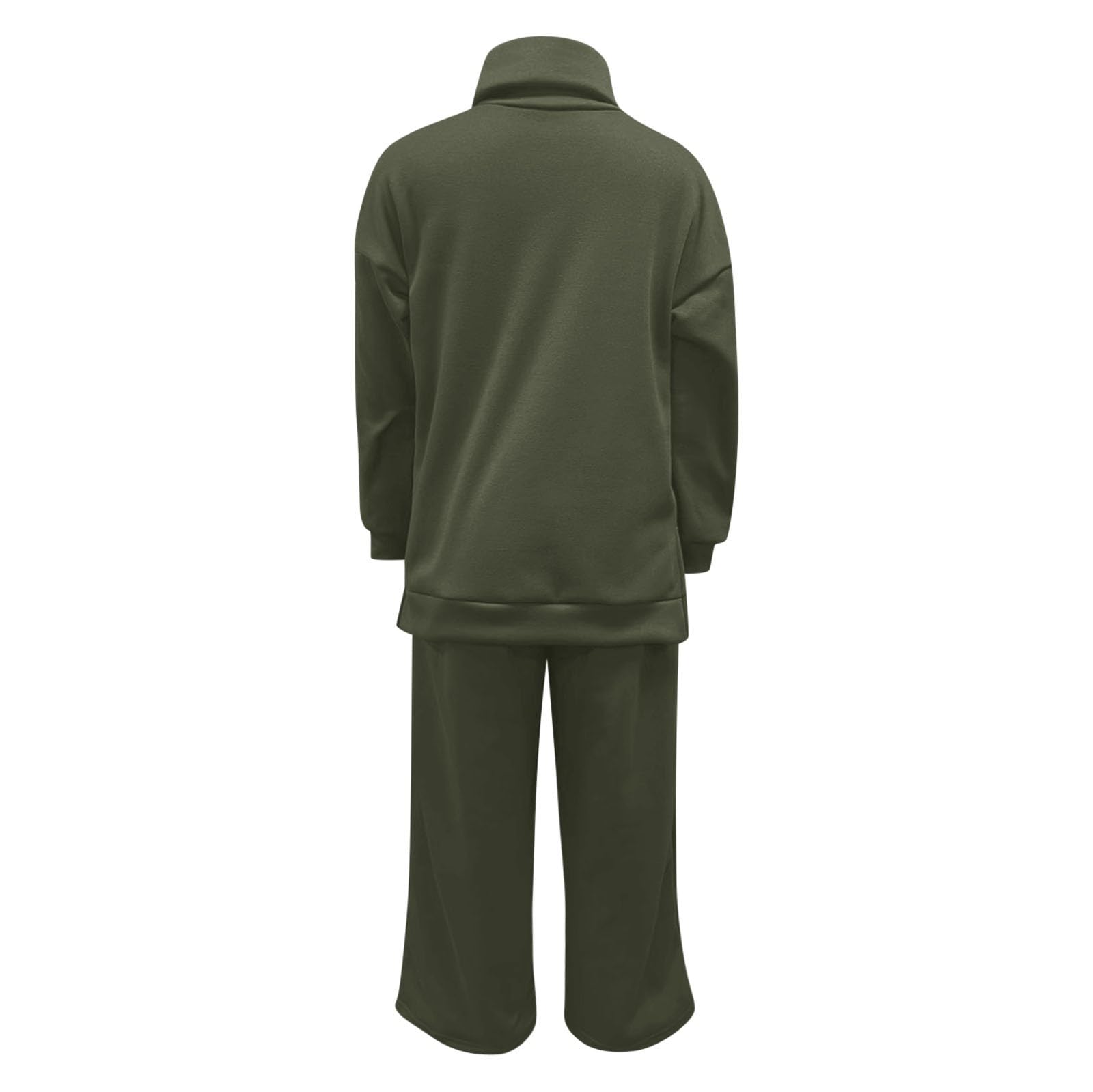 Lässiges Damen-Strickoberteil mit Hose als bequemes Zweiteiler-Set für Alltag Beruf sowie Freizeitaktivitäten