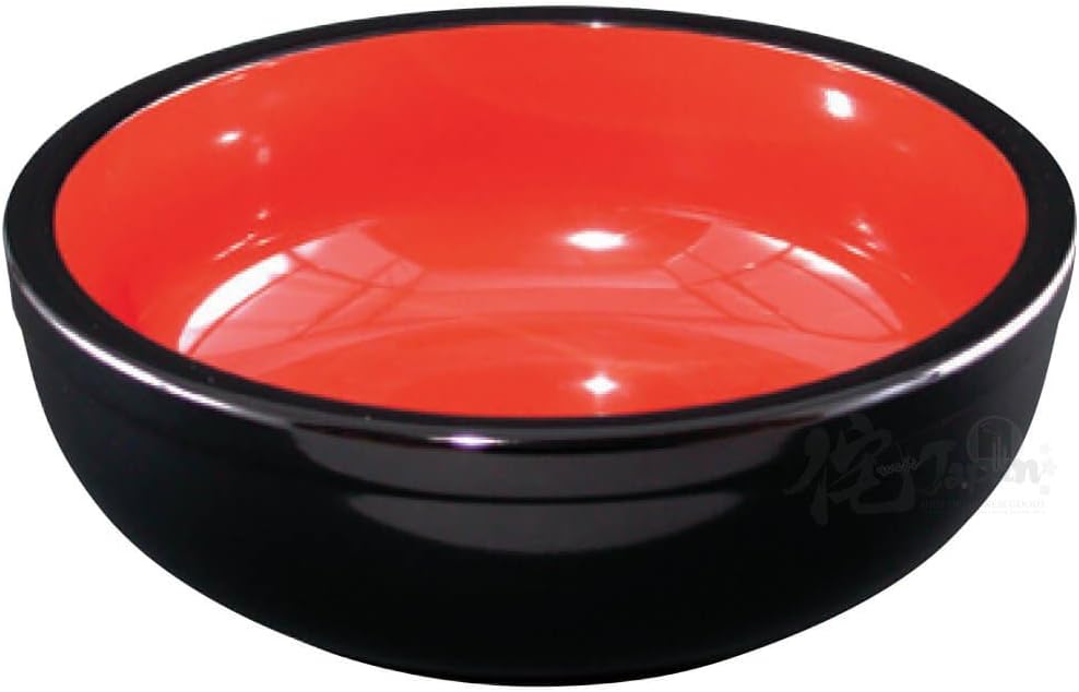 Fukui Craft 8.5-Jp-Inch Jumbo Noodle-Black Outside & Red Inside, Black Top 3.4 X 9.9 X 9.9