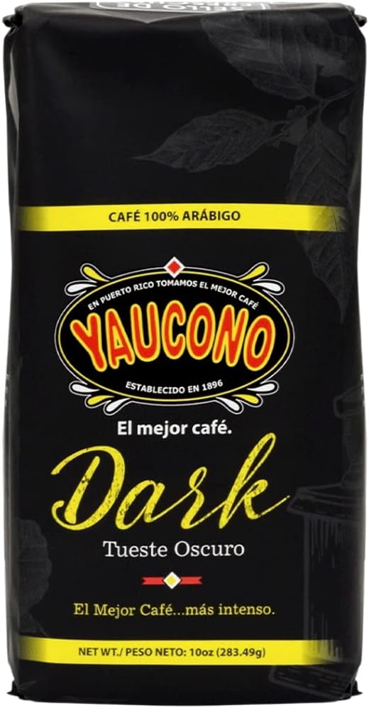 YauconoDark Roast Ground Coffee, Puerto Rico, 100% Arabica, 10 Ounce