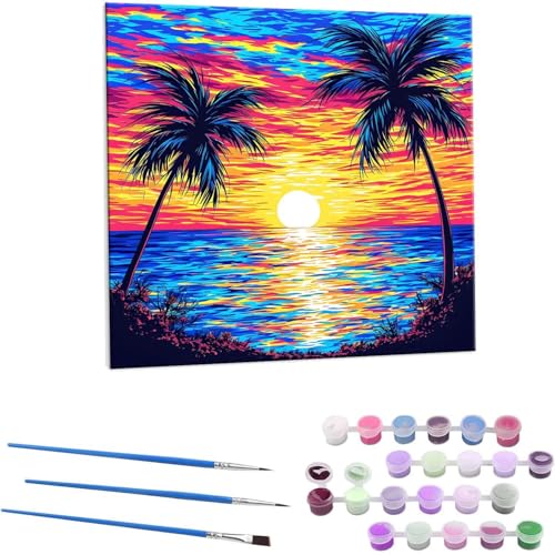 ΗzV̖ G Paint by Numbers hG Lbg l ʂ肦 lphGLoXNtg  LoXA[g uVƃANG̋, ItBX CeA rO, ւ̃Mtg 30x30cm (t