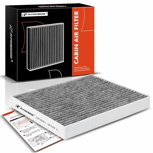 A-Premium Cabin Air Filter with Activated Carbon Compatible with Hyundai Elantra 2017-2020, Accent 2018-2022, Elantra GT 2018-2020 & Kia Forte 2019-2023, Forte5, Rio 2018-2023 - Replace# 97133-F2000