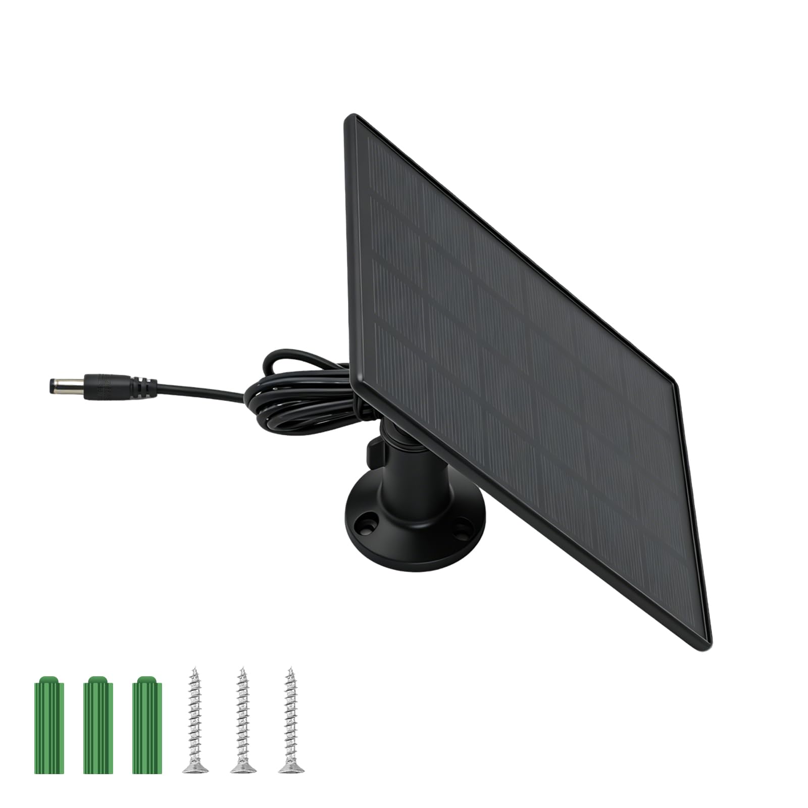 Panneau solaire pour caméra étanche 3W chargeur autonome avec câble CC 2m pour extérieur