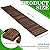 Landical 24ft Wooden Garden Pathway with Non Slip Surface Roll Out Garden Boardwalk Walkways Road Floor Pathway Rustic Path Decorative Patio Pavers for Outdoor Garden Beaches Wedding Party