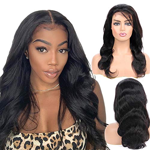4x4 Body Wave Human Hair Wig Brazilian Lace Closure Wig For Black Women 130% Density Soft And Smooth Wigs 16 Inch Preplucked Baby Hair By DaiMer