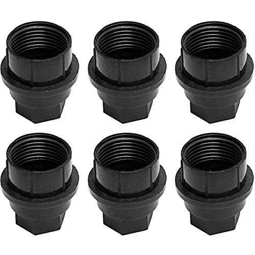 Secosautoparts 24 Pcs Black Plastic Wheel Lug Nut Cap Cover Compatible With Gmc Chevy Gm Trucks Thread M27-2.0 Hex Size 22Mm; Length 39.4Mm Full Size Truck Replacement# 15646250 #TOP5