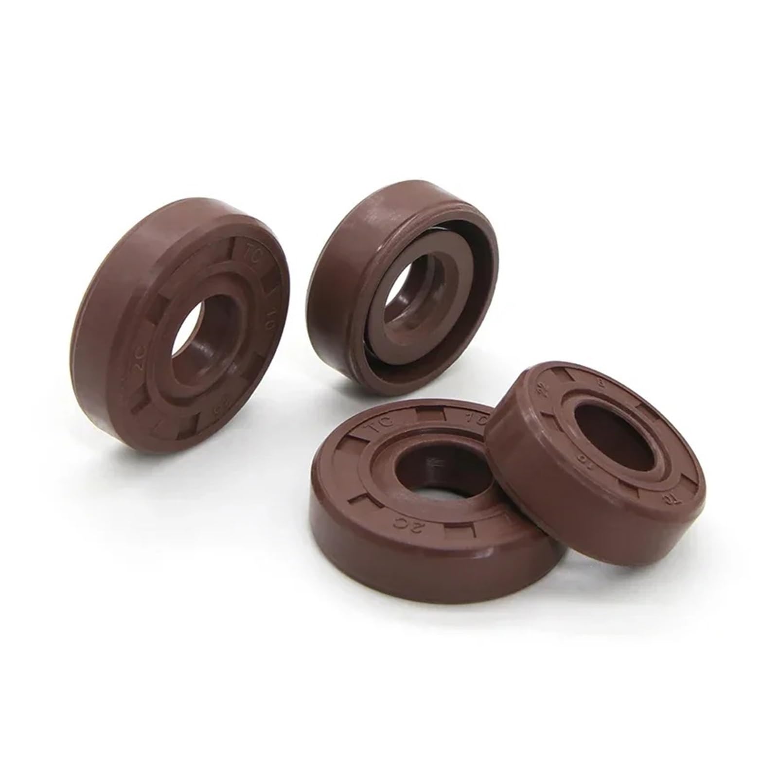 Uszczelka olejowa z gumy fluorowej TC – średnica wewnętrzna 8/9/10 mm, dwuwargowa, odporna na wysokie temperatury, szczelna do samochodów(10x26x7mm 5pcs)