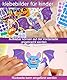 Daity 10 Stück Halloween Mosaikbastelset kinder Klebebilder Set DIY Selbstklebend Sticky mit bunte Laseraufkleber Mosaics Bastelset Mosaik Sticker Glänzend Geschenke für Kinder ab 3+ Jahre