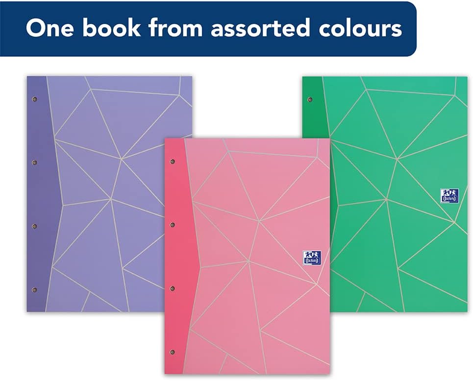 Oxford My Notes, Lined Paper A4 Refill Pad, 140 Pages, Assorted Colours, Single Refill Pad