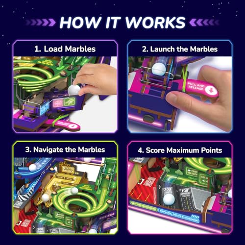Image of Smartivity Ultimate Marble City for Kids 8-14 Years Old | 3in1 Exciting Game Zones: Spiral, Maze & Hopper | Build & Play I Birthday Gift for Boys & Girls 8,9,10,11,12,13,14 Years