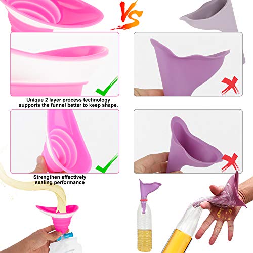 Man female urination device urinals portable toilet for car women shewee Patients Lazy Old people urinal car camping supplies stuff sink camp toilet portable potty camping hiking road trip (pink) - Thumbnail 4