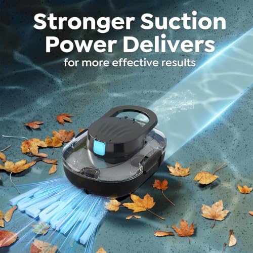 Image of S1 Pro Cordless Robotic Pool Cleaner, 130-Min Runtime, Cleans Up to 1,292 Sq.Ft, Dual-Motor Pool Vacuum, Automatic Cleaner with Large Filter Basket, Fast Charging & Self-Parking (Glossy Black)