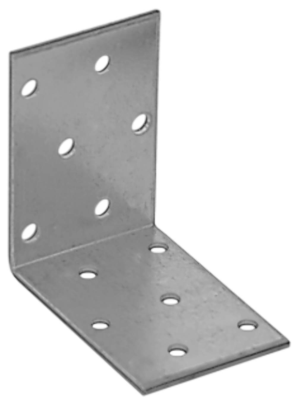 KM3 60x60x40 T2mm Galvanised Steel Corner Angle Bracket Brace 90 Degree 2.0mm Heavy Duty, Pack Of: 20, Size: 60x60x40x2mm