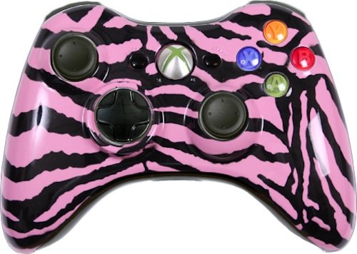 Custom Xbox 360 Controller - Pink Zebra