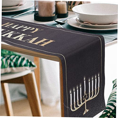 Chemin de table de salle à manger chic et nappe de Hanoukka haute qualité - 7