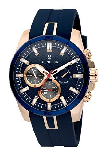 Preisvergleich Produktbild Orphelia Herren-Armbanduhr Bernina Analog Quarz Silikon 86602