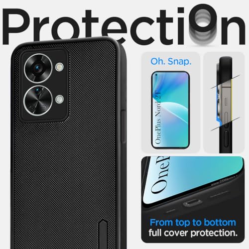 Image of Jkobi Back Cover Case for OnePlus Nord 2T 5G (Textured Grip Design | Camera Protection | Slim and Light Weight | Soft Touch and Feel | Black)