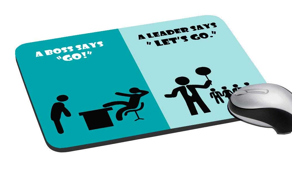 TECHBITE Anti-Slip Mouse Pad Mat with Motivational Quotes for Laptop Computer, PC, Desk (16 × 22 cm)