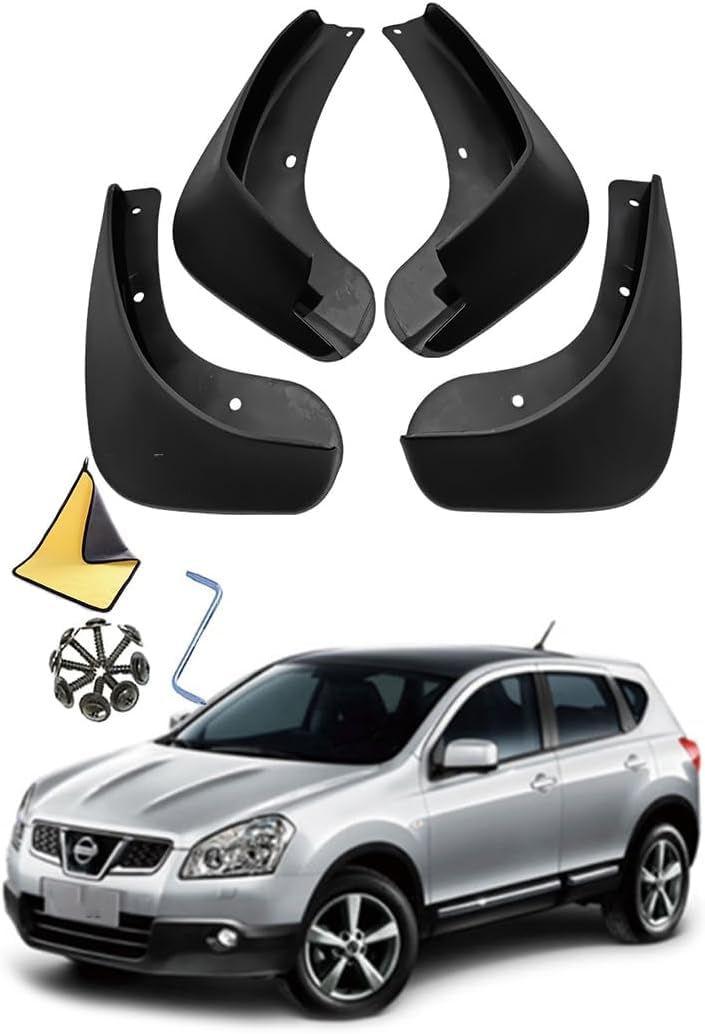 PLKASHUC Mud Flaps Car Mudguards for Nissan Qashqai 2006-2015.