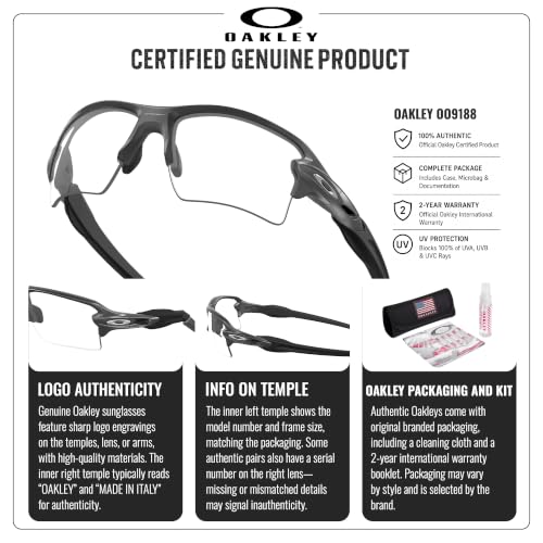 Image of Oakley FLAK 2.0 XL OO9188 Rectangle Sunglasses With Official Eyewear Kit | Men's & Women's Sunglasses