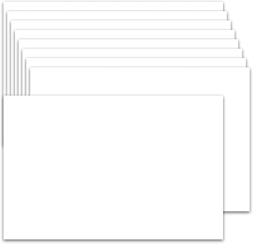 Miniatura 1 de Paquete de 100 papel de cartulina de 5 x 7, cartulina blanca de 80 libras, papel grueso para impresora, postales, invitación de boda, tarjetas de