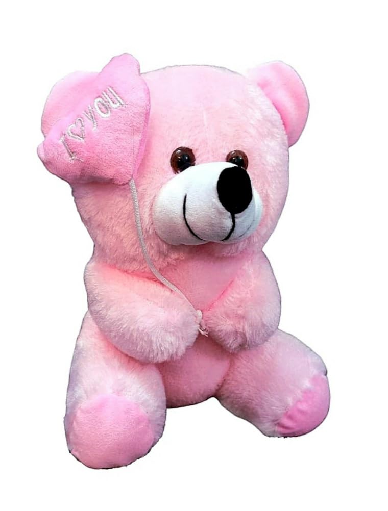SuperKidzy Teddy Bear Cute Soft Toy for Kids Girls & Boys/Girlfriend, Teddy Bear Gift Suitable for Birthday, Super-Soft Stuffed Plush Toy (Pink, 30 cm)